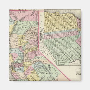 Kalifornien mit der Stadt San Francisco Magnet
