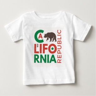 Kalifornien mit Grizzlybär-Logo Baby T-shirt