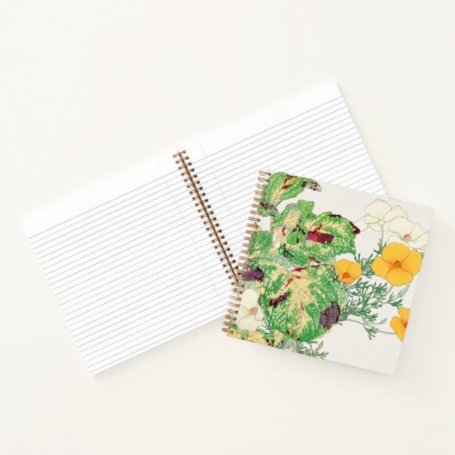 Kalifornien-Mohn-Notebook Notizbuch (Innenseite)