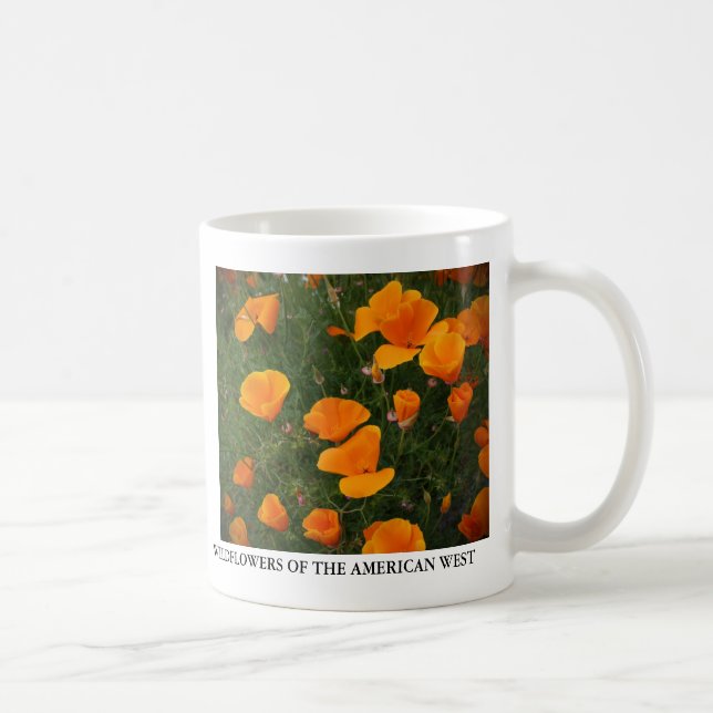 Kalifornien-Mohnblumen Kaffeetasse (Rechts)