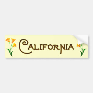 Kalifornien-Mohnblumen-Kunst-Deko-Autoaufkleber Autoaufkleber