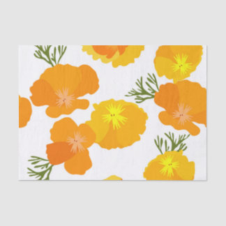 Kalifornien-Mohnblumen-Seidenpapier Seidenpapier