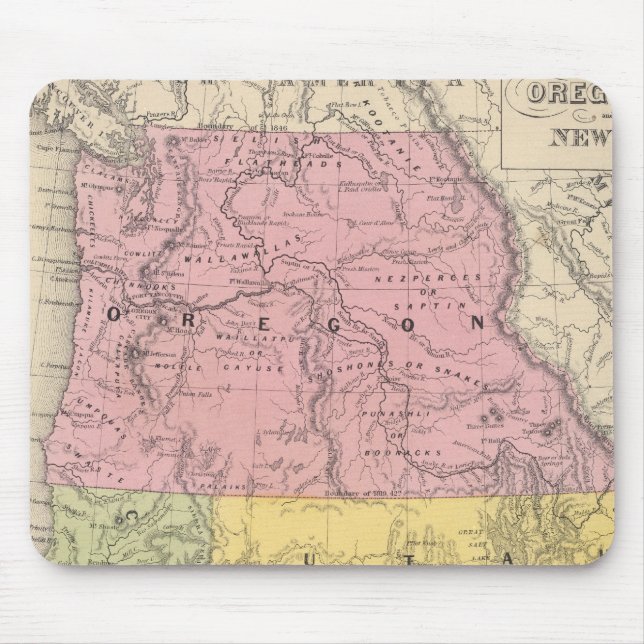 Kalifornien, Oregon, Utah und New Mexico Mousepad (Vorne)