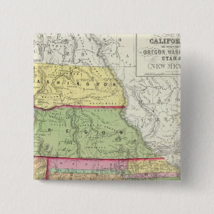 Kalifornien, Oregon, Washington, Utah, New Mexico  Button