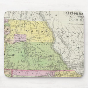 Kalifornien, Oregon, Washington, Utah, New Mexico  Mousepad