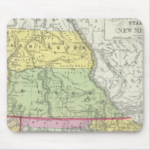 Kalifornien, Oregon, Washington, Utah, New Mexico Mousepad