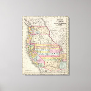 Kalifornien, Oregon, Washington, Utah, New Mexiko Leinwanddruck