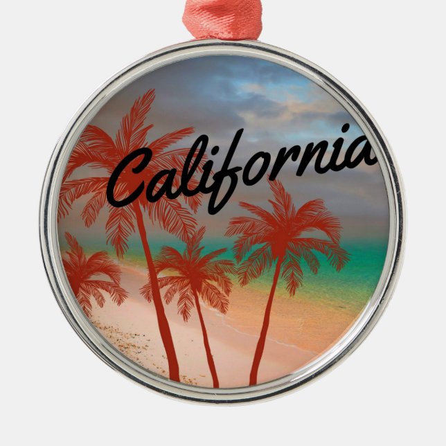 Kalifornien Ornament Aus Metall (Vorne)
