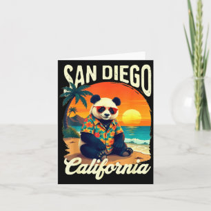 Kalifornien Panda Zoo San Diego Neujahr 2025 Famil Karte