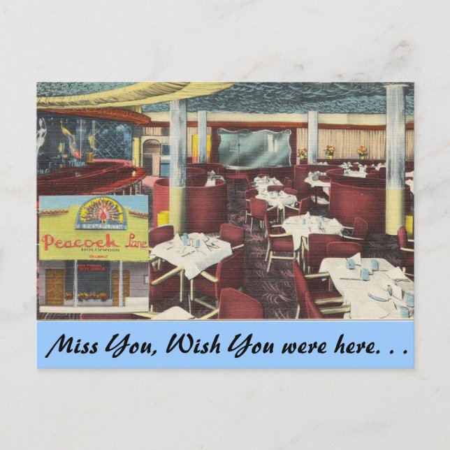 Kalifornien, Peacock Lane, Hollywood Postkarte (Vorderseite)