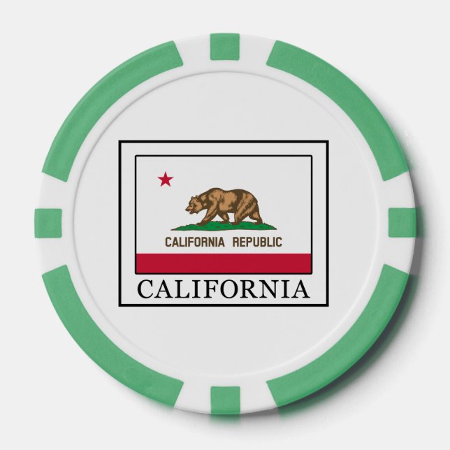 Kalifornien Pokerchips (Vorderseite)