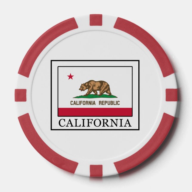 Kalifornien Pokerchips (Vorderseite)