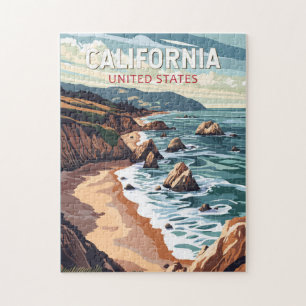 Kalifornien Reise Kunst Vintage