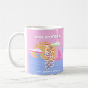 Kalifornien, Reisekunst, Preppy Kaffeetasse