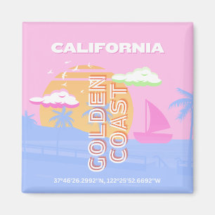 Kalifornien, Reisekunst, Preppy Magnet