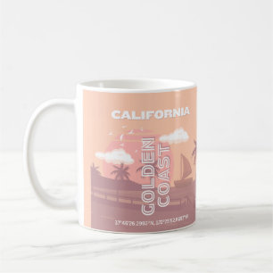 Kalifornien, Reisemöglichkeiten, Preppy, Pastell Kaffeetasse