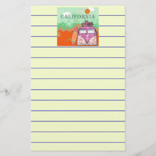 Kalifornien-Reiseplakat Briefpapier