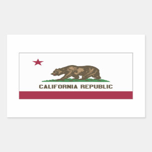 Kalifornien-Republik-Aufkleber Rechteckiger Aufkleber