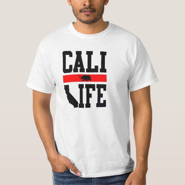 Kalifornien-Republik cali Leben Kalifornien T-Shirt (Vorderseite)