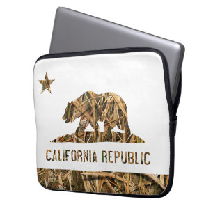 Kalifornien-Republik-Camouflage 2 Laptopschutzhülle