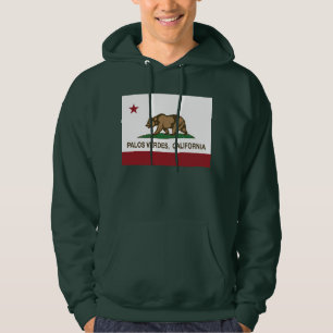 Kalifornien-Republik-Flagge Palos Verdes Hoodie