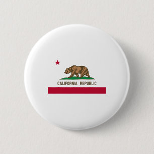 Kalifornien Republik Flagge Patriotischer Staat Re Button