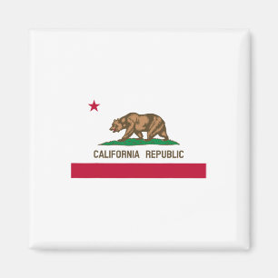 Kalifornien Republik Flagge Patriotischer Staat Re Magnet
