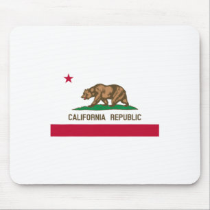 Kalifornien Republik Flagge Patriotischer Staat Re Mousepad