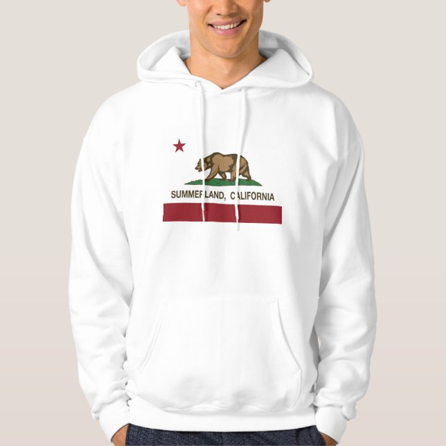 Kalifornien-Republik-Flagge Summerland Hoodie (Vorderseite)