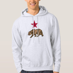 Kalifornien-Republik-Grizzlybär mit SternHoodie Hoodie