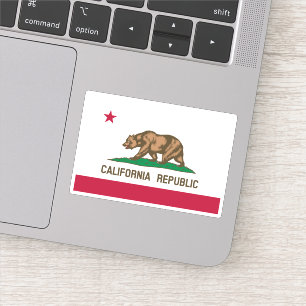 Kalifornien-Republik-Grizzlybär und Stern Aufkleber