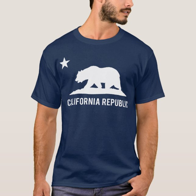 Kalifornien-Republik - grundlegend T-Shirt (Vorderseite)