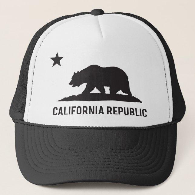 Kalifornien-Republik - grundlegend Truckerkappe (Vorderseite)