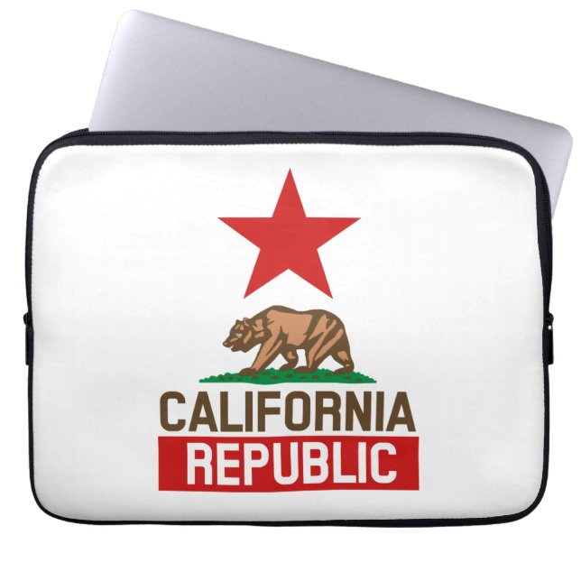Kalifornien-Republik Laptopschutzhülle (Vorderseite)