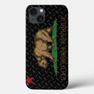 Kalifornien-Republik-schwarzer Diamant-Platte iPhone 13 Hülle