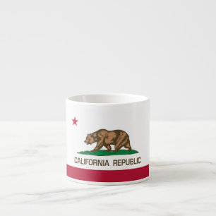 Kalifornien-Republik (Staats-Flagge) Espressotasse