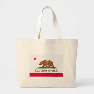Kalifornien-Republik-Staats-Flagge Jumbo Stoffbeutel