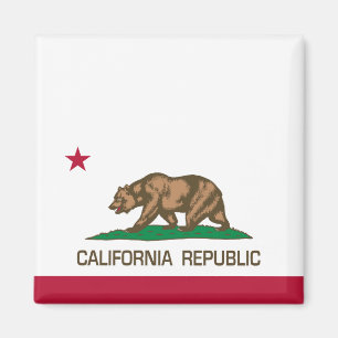 Kalifornien-Republik (Staats-Flagge) Magnet