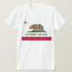 Kalifornien-Republik (Staats-Flagge) T-Shirt (Design vorne)