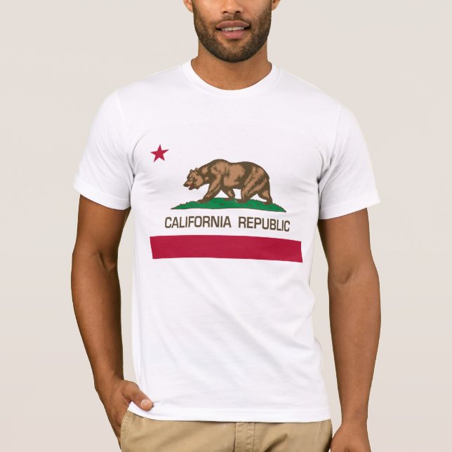 Kalifornien-Republik (Staats-Flagge) T-Shirt (Vorderseite)