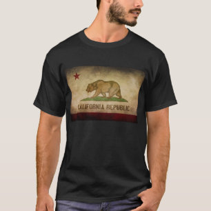 Kalifornien-Republik-Staats-Flaggen-T-Shirt T-Shirt