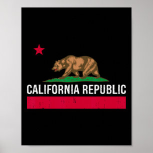 Kalifornien Republik Staatsflagge Poster