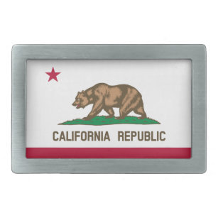 Kalifornien-Republik-Staatsflaggen-Gürtelschnalle Rechteckige Gürtelschnalle