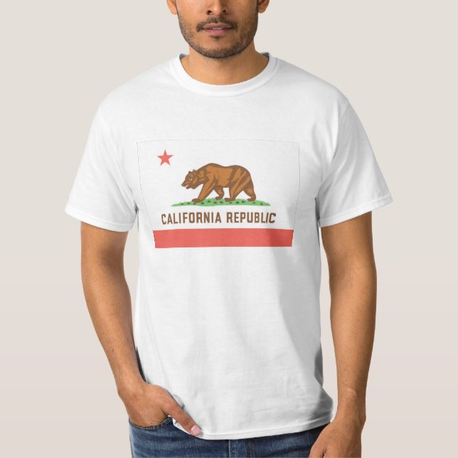 Kalifornien-Republik-T-Shirt T-Shirt (Vorderseite)