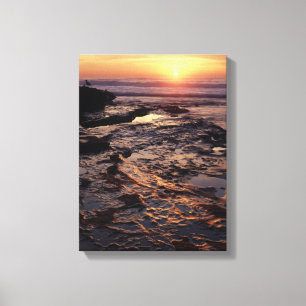 Kalifornien, San Diego, La Jolla, Sonnenuntergang Leinwanddruck