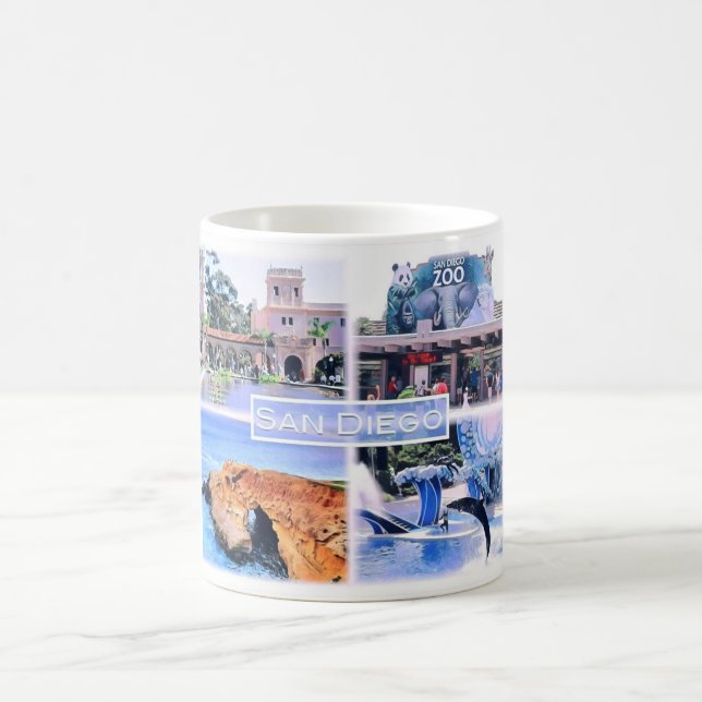 Kalifornien - San Diego - Mosaik - USA - Kaffeetasse (Mittel)