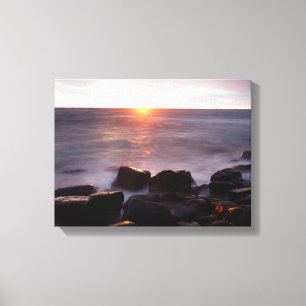 Kalifornien, San Diego, Sunset Cliffs, Sonnenunter Leinwanddruck
