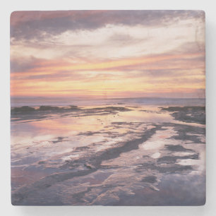 Kalifornien, San Diego, Sunset Cliffs, Sunset 1 Steinuntersetzer