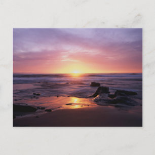 Kalifornien, San Diego, Sunset Cliffs, Sunset 4 Postkarte