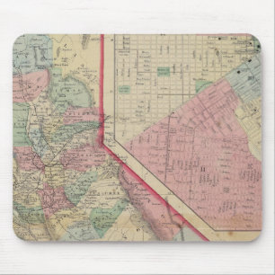 Kalifornien, San Francisco Karte von Mitchell Mousepad